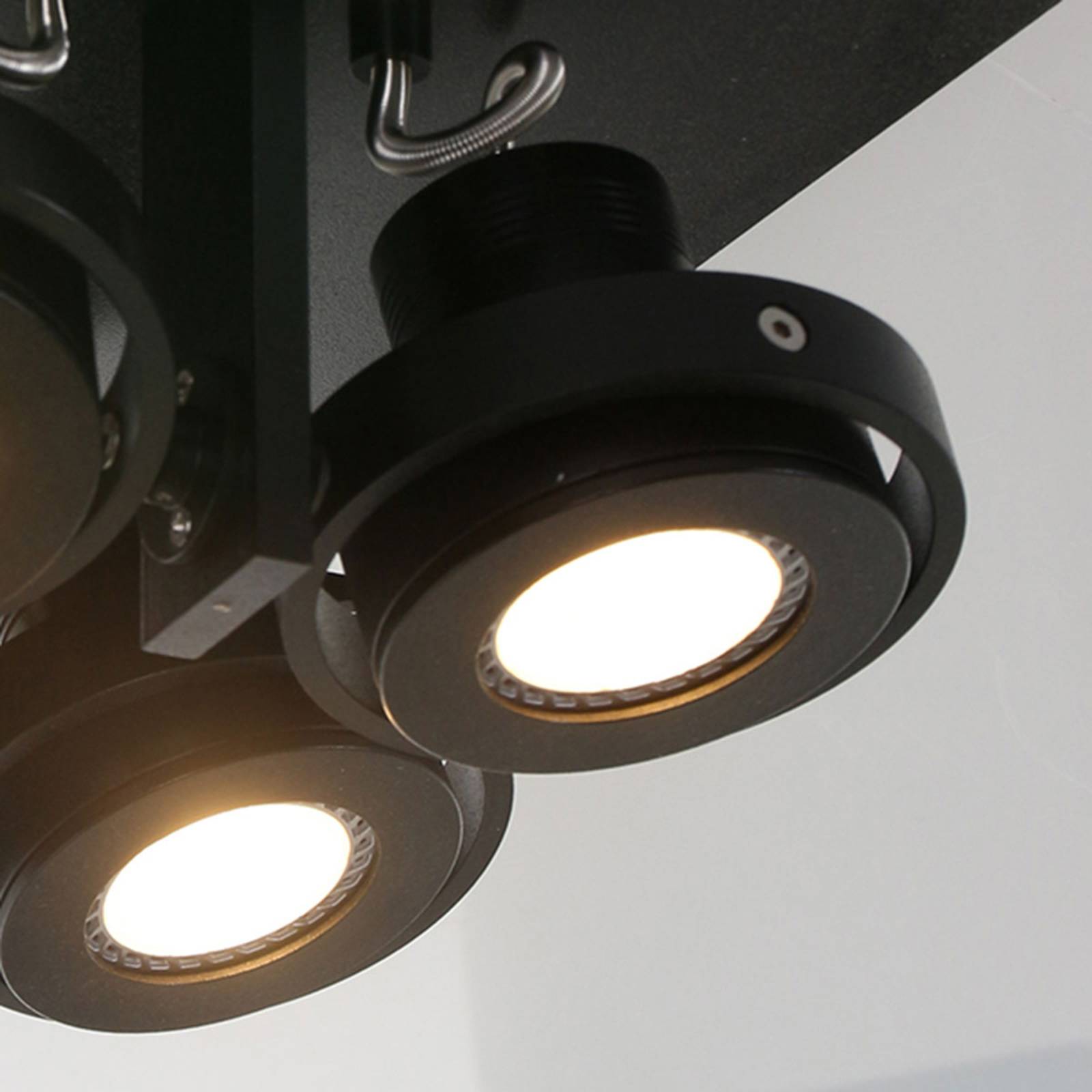 LED-Deckenspot Westpoint 4fl schwarz von Steinhauer