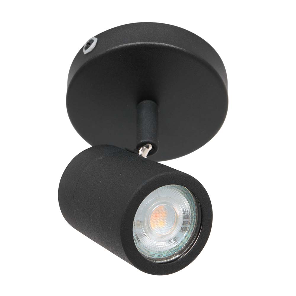 LED Deckenstrahler, Spot verstellbar, schwarz, H 8,5 cm von Steinhauer