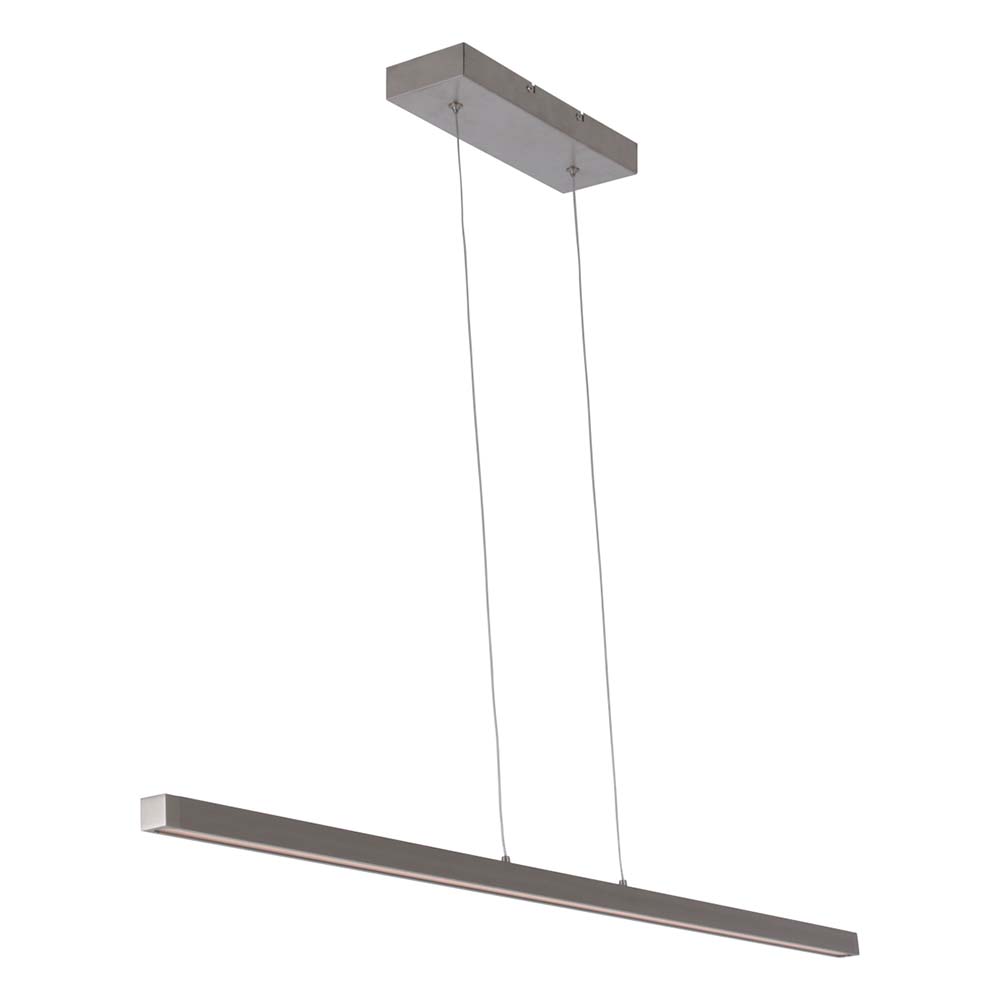 LED Hängelampe, Touchdimmer, verstellbar, stahl, L 114 cm von Steinhauer