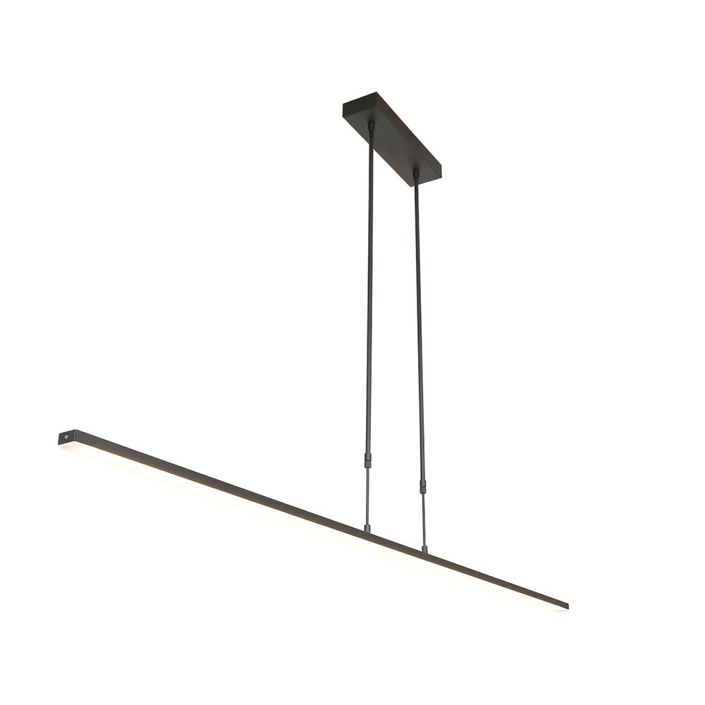 LED Hängelampe, dimmbar, schwarz, Höhenverstellbar, L 155 cm von Steinhauer