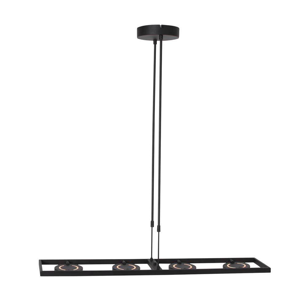 LED Hängeleuchte, dimmbar, verstellbar, schwarz, L 90 cm von Steinhauer