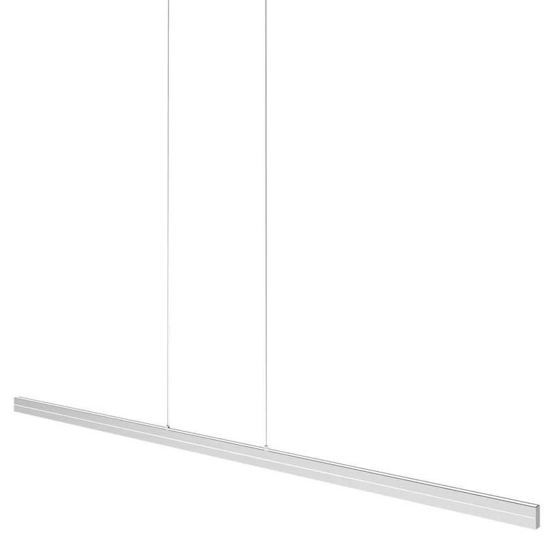 LED-Hängeleuchte Bande, 150 cm, stahlfarben, CCT, Dimmer von Steinhauer