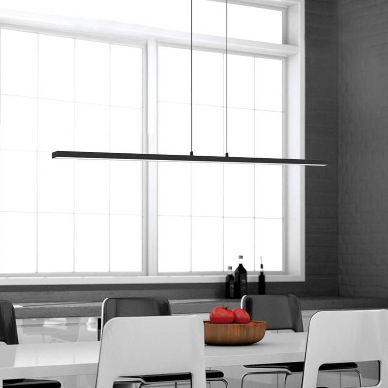 LED-Hängeleuchte Bande, 155 cm up/down, schwarz, CCT, Dimmer von Steinhauer