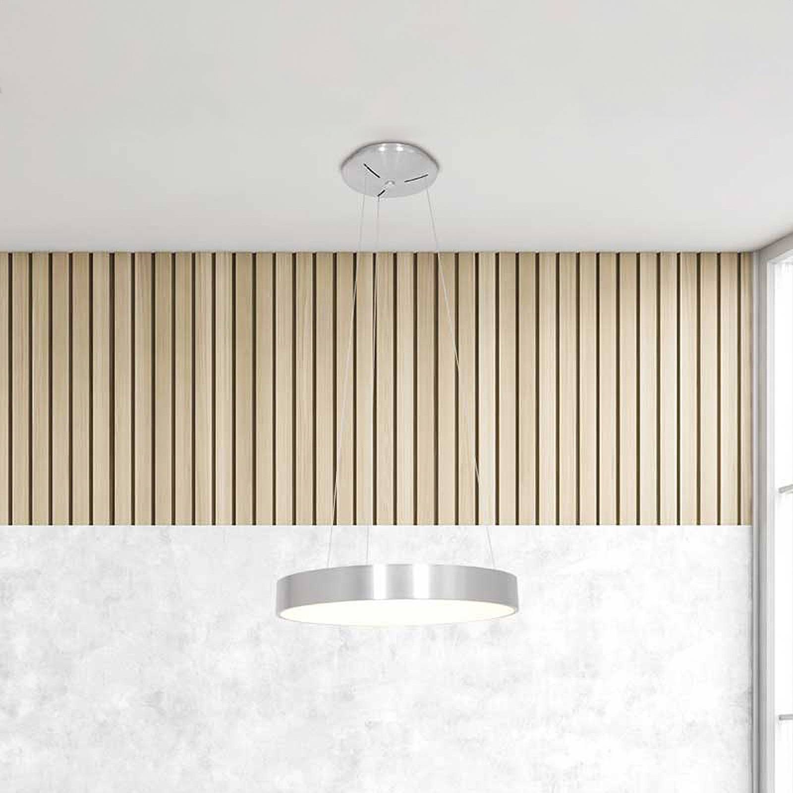 LED-Hängeleuchte Ringlede, Ø 48 cm, silber LED-Hängeleuchte Ringlede, Ø 48 cm, silber von Steinhauer