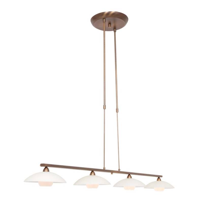 LED Pendelleuchte, Glas, bronze, Dimmer, H 120 cm von Steinhauer