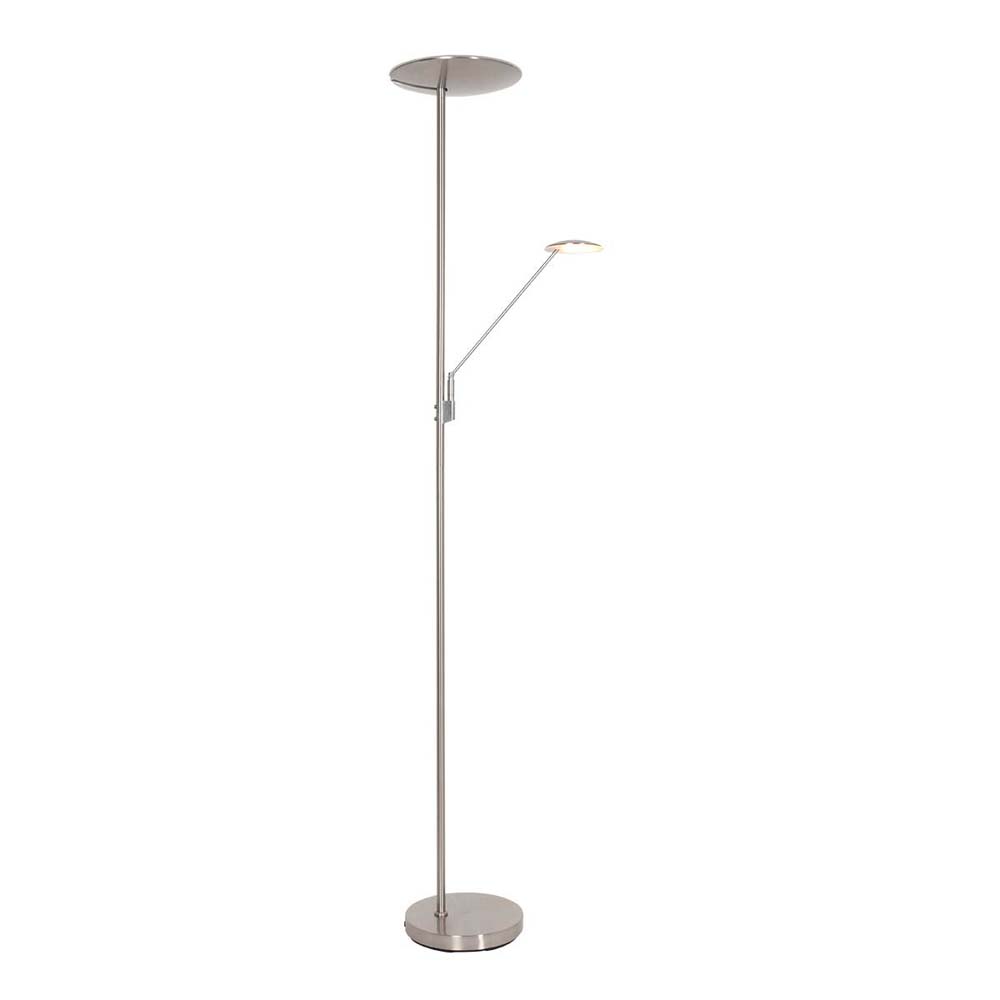 LED Stehleuchte, Dimmer, Lesearm, Stahl, H 180 cm von Steinhauer