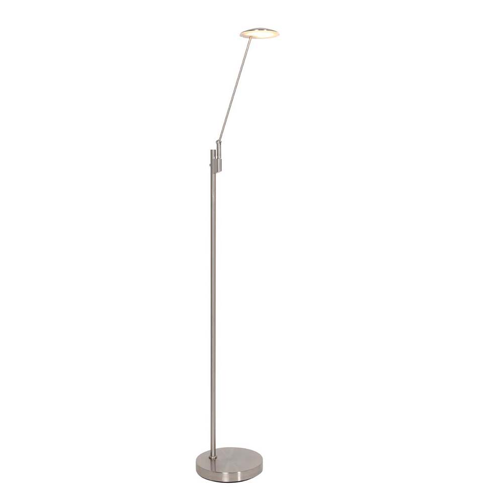 LED Stehleuchte, Dimmer, Metall, Stahl, H 143 cm von Steinhauer