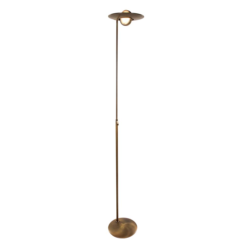 LED Stehleuchte, Metall bronze, dimmbar, H 187 cm von Steinhauer