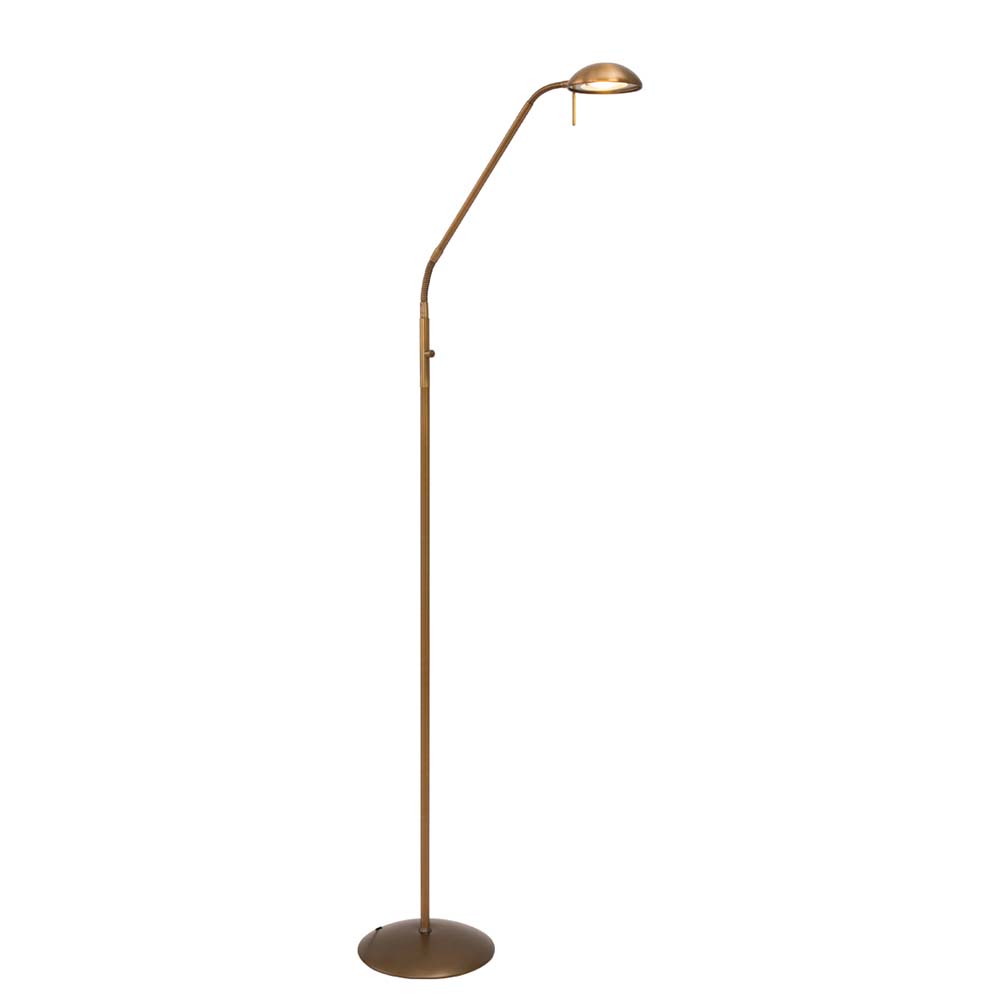 LED Stehleuchte bronze, dimmbar, Spot verstellbar, H 180 cm von Steinhauer