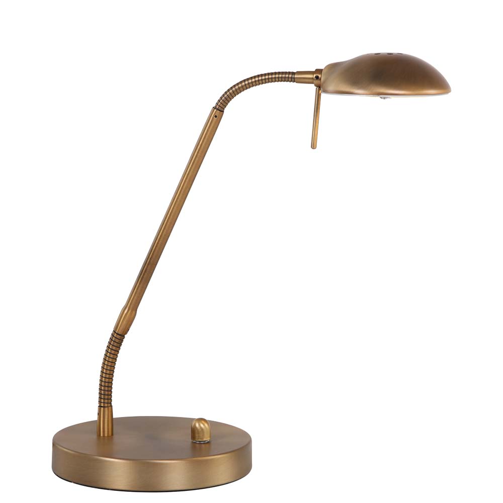 LED Tischleuchte bronze, dimmbar, Spot verstellbar, H 60 cm von Steinhauer
