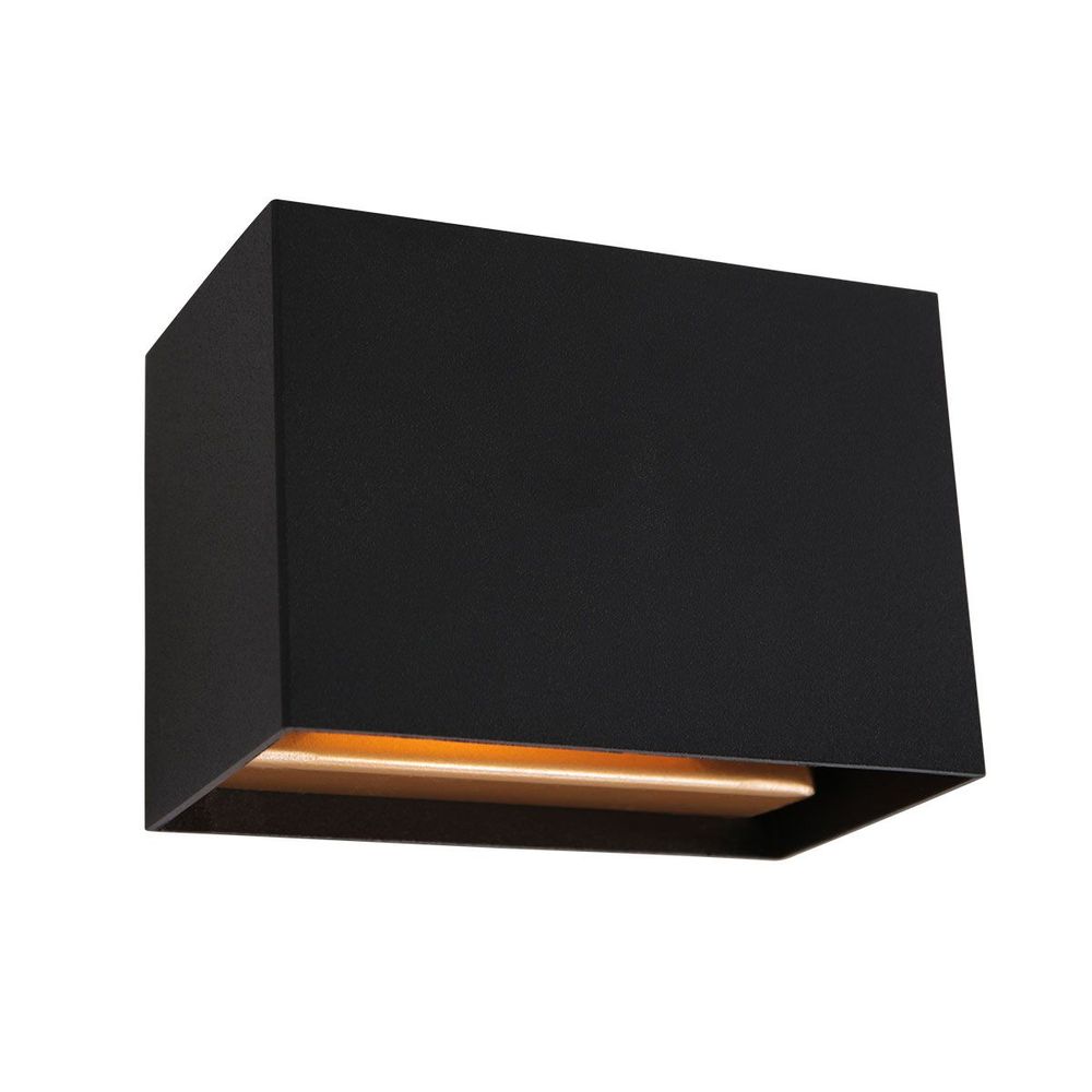 LED Wandleuchte, Up & Down, schwarz gold, dimmbar L 13 cm von Steinhauer