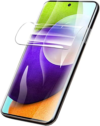 2 Stück Hydrogel Film für Samsung Galaxy A52s 5G, Schutzfolie Blasenfreie Weich TPU Displayschutzfolie Vollständige Abdeckung Fingerabdruck-ID unterstützen von Stejnhge