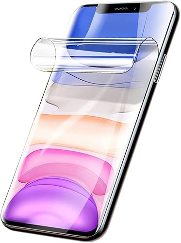 2 Stück Hydrogel Film für iPhone 12 Mini (5.4 inch), Schutzfolie Blasenfreie Weich TPU Displayschutzfolie Vollständige Abdeckung Fingerabdruck-ID unterstützen von Stejnhge