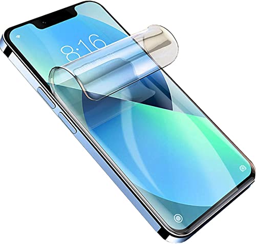 2 Stück Hydrogel Film für iPhone 14/ iPhone 13/13 Pro (6.1"), Schutzfolie Blasenfreie Weich TPU Displayschutzfolie Vollständige Abdeckung Fingerabdruck-ID unterstützen von Stejnhge