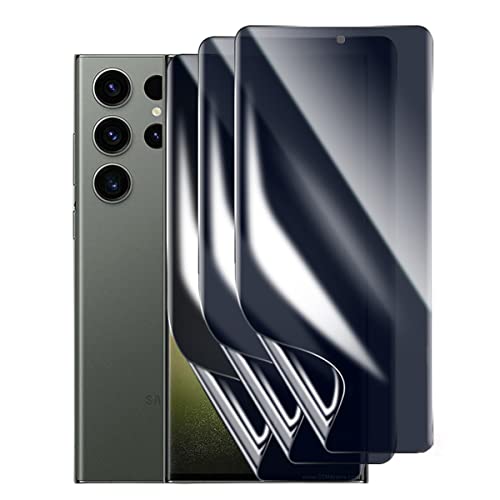 2 Stück Privacy Hydrogel Schutzfolie für Samsung Galaxy S23 Ultra (6.8"), [Anti-Spy] Displayschutz, TPU Flex Folie [Support Face ID] [nicht Glas] von Stejnhge