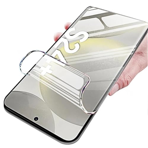 [2 Stück] Schutzfolie für Samsung Galaxy S24+/S24 Plus 5G (6.7"), HD Flexible Weiche Hydrogel Folie [Hohe Empfindlichkeit] Displayschutz von Stejnhge