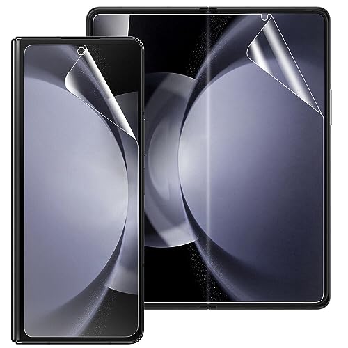 Hydrogel Schutzfolie für Samsung Galaxy Z fold 5 5G (7.6"), [2 Stück] Displayschutzfolie, Hüllenfreundlich, Fingerabdruck-ID unterstützene, TPU Flex Folie von Stejnhge