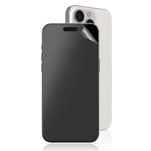 Stejnhge 2 Stk Schutzfolie Matte Hydrogel Film für iPhone 16 (6.1"), Anti-Fingerabdruck/Blendschutz Folie, Flexible TPU-Displayschutzfolien von Stejnhge