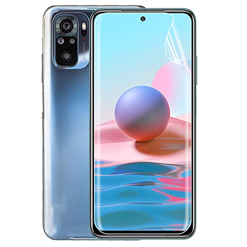 Stejnhge 2 Stück Schutzfolie für XiaoMi Redmi Note 10 Pro/Note 10 Pro Max (6.67"), Hydrogel Displayschutzfolie Flex Folie Vollständige HD Anti-Fingerprint Deckung Displayschutz von Stejnhge