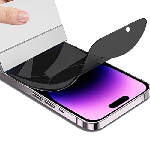 Stejnhge 2 Stück Sichtschutz-Hydrogel-Folie für iPhone 14 /iPhone 13 /iPhone 13 Pro (6.1"), Anti-Spy Screen Protector,[Anti-Spy] Displayschutz, TPU Flex Folie [nicht Glas] von Stejnhge