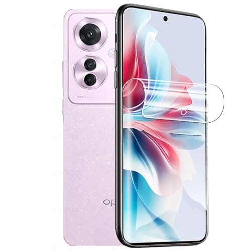 Stejnhge 2pcs Hohe Empfindlichkeit Hydrogel Film für OPPO Reno11 F 5G / Reno 11 F 5G (6.7"), Flexibel HD Clear Bildschirmschutz Fingerabdrücke Entsperren Hydraulische Folie von Stejnhge