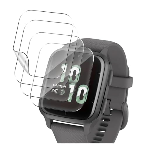 Stejnhge 5pcs Hydrogelfolie Displayschutz für GRMN Venu Sq 2/Sq 2 Music Edition, Displayschutzfolie Flex Folie [HD] Anti-Fingerprint [nicht Glas] von Stejnhge