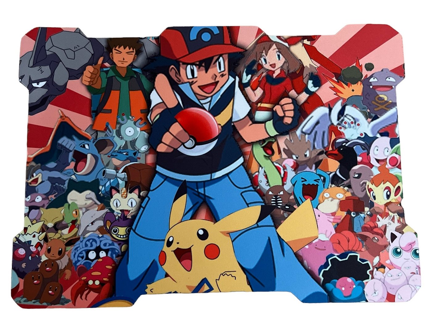 Stelby Gaming Mauspad Pokémon Mousepad mit den beliebten Taschenmonstern von Stelby