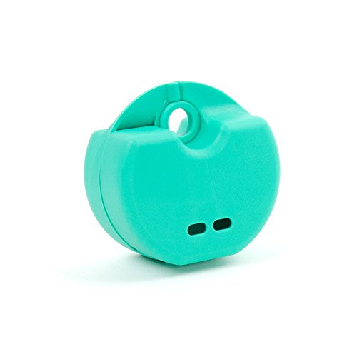 StellaPlast SP-221054 Spangendose mit Schnappverschluss zur sicheren Aufbewahrung von kieferorthopädischen Apparaturen, Knirscherschienen/Prothesen, Grün, 5,0 cm x 7,7 cm x 4,0 cm von StellaPlast