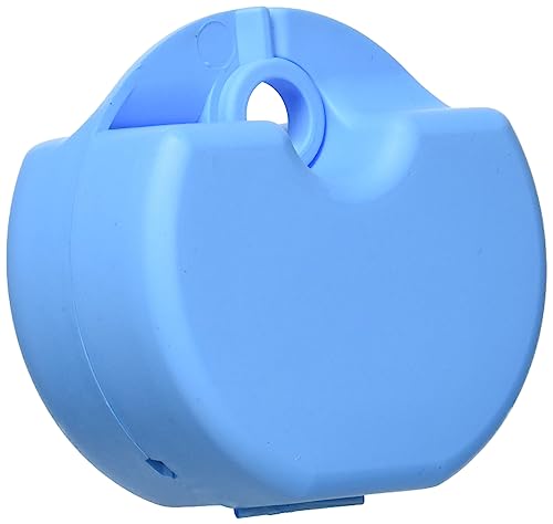 StellaPlast SP-221054hellblau Spangendose mit Schnappverschluss zur sicheren Aufbewahrung von kieferorthopädischen Apparaturen, Knirscherschienen/Prothesen, 5,0 cm x 7,7 cm x 4,0 cm von StellaPlast
