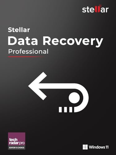 Stellar Data Recovery 11 - Sichere Datenwiederherstellung von Windows-Geräten | Professional | 1 Gerät | 1 Jahr | PC Aktivierungscode per Email von Stellar