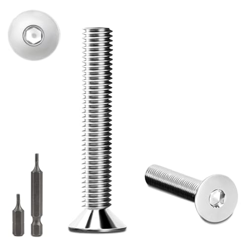 150 Stk senkkopfschrauben edelstahl M3X12mm Innensechskant M3 edelstahlschrauben Senkkopf Schrauben mit 2 Stk Sechskant Schrauberkopf Steckdose Gewindeschrauben Senkschraube DIN 7991/ISO 10642(Silber) 150 Stk senkkopfschrauben edelstahl M3X12mm Innensechskant M3 edelstahlschrauben Senkkopf Schrauben mit 2 Stk Sechskant Schrauberkopf Steckdose Gewindeschrauben Senkschraube DIN 7991/ISO 10642(Silber) von Stellarill