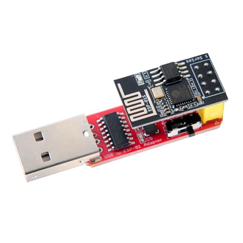 Stemedu 4MB ESP-01S USB auf ESP8266 Wireless WiFi Adapter, WLAN-Adapter-Modul CH340G Driver, Übertragungsrate 115200 von Stemedu