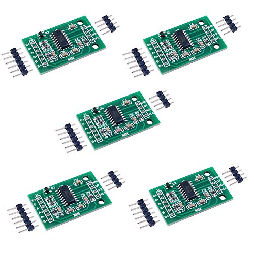 Stemedu HX711 Lastzellen-Verstärker, Breakout-Gewichtssensoren, AD-Modul, Analog-zu-Digital-Konverter, für Arduino Raspberry Pi Mikrocontroller, 5 Stück von Stemedu