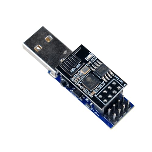 Stemedu USB auf ESP8266 ESP-01 serieller kabelloser Transceiver 4MB SPI Flash WiFi Modul ESP-01S Prog WiFi Programmer Downloader CH340C Chip mit Reset-Taste von Stemedu