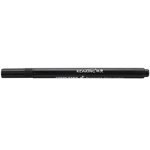 Steowsey 1 x Fabric Marker Pens Permanent Farben Für Diy Textile Kleidung T-Shirt Schuhe Schwarz von Steowsey