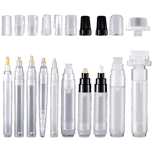 Steowsey 10 StüCk NachfüLlbare Farbstifte Leerer Stift Stab Farbmarker NachfüLlbar Leerer Acryl-Farbmarker für KüNstlerbedarf Steowsey 10 StüCk NachfüLlbare Farbstifte Leerer Stift Stab Farbmarker NachfüLlbar Leerer Acryl-Farbmarker für KüNstlerbedarf von Steowsey