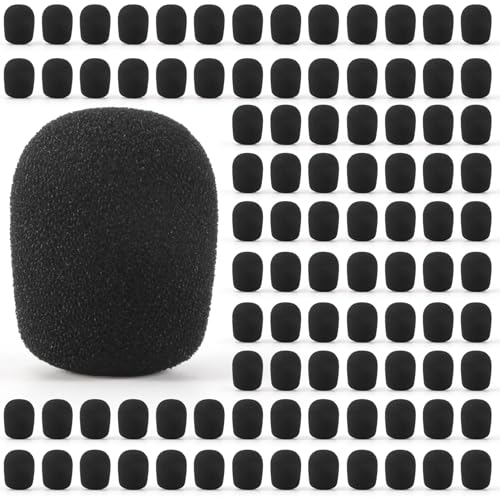 Steowsey 100 StüCk Mikrofon Headset Grill Windschutzscheibe Schwammschaum Schwarz Mikrofonabdeckung 30Mmx8Mm Steowsey 100 StüCk Mikrofon Headset Grill Windschutzscheibe Schwammschaum Schwarz Mikrofonabdeckung 30Mmx8Mm von Steowsey