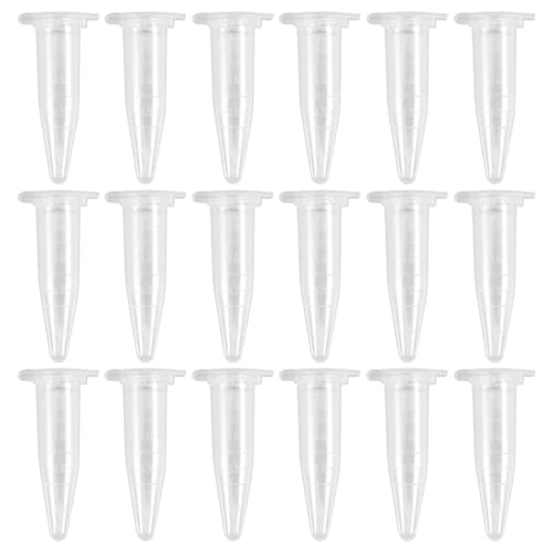 Steowsey 1000 Teilige Mini Zentrifugen RöHrchen 1,5 Ml Zentrifugen FläSchchen Aus Strahlendem Klarem Kunststoff mit Flacher Verschluss Kappe von Steowsey