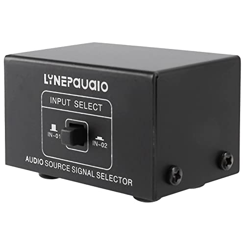 Steowsey 2-In-1-Ausgang oder 1-In-2-Ausgang-Signalauswahl für Audioquellen, Umschalter, Lautsprecher, Audioquelle, Umschalter, Cinch-Schnittstelle, Verlustfrei von Steowsey