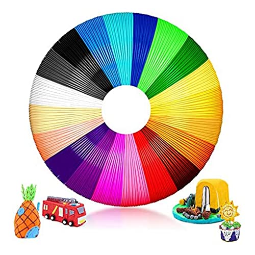 Steowsey 20-Teiliges 3D-Stift-Filament PCL 3D-Stift-Farbset für Niedrige Temperaturen, 3D-Kinderstift Steowsey 20-Teiliges 3D-Stift-Filament PCL 3D-Stift-Farbset für Niedrige Temperaturen, 3D-Kinderstift von Steowsey