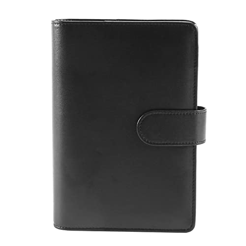 Steowsey 25 StüCk A6 PU Leder Budget Binder Set, Binder Abdeckung Personal Planner Binder für Geld Sparen Geld UmschläGe System Schwarz von Steowsey