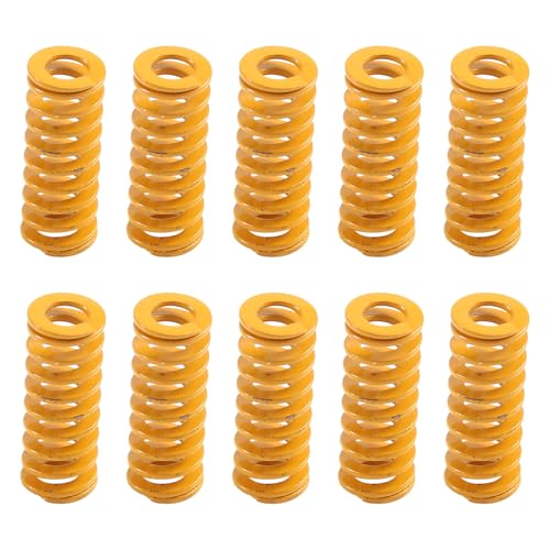 Steowsey 3D Drucker Heizbett Nivellierungs 8X20Mm Kompression Gelb für 2 3 Pro -10S PRO Hotbed (10 StüCke) von Steowsey