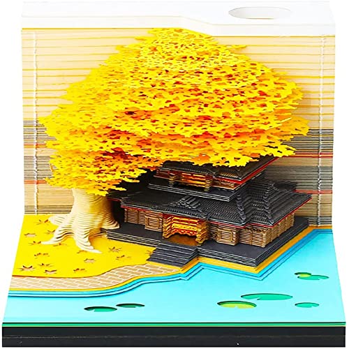 Steowsey 3D Haft Notizen Bequemlichkeit Aufkleber Papiere Karte Basteln Kreatives Mach Es Selbst Notizen mit Licht (Gelb Ehe) von Steowsey