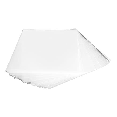 Steowsey 50 STÜCKE Vinyl-Schallplatten-SchutzhüLle 12 für Plattenspieler LP Vinyl-Schallplatte Selbstklebende Schallplattentasche von Steowsey