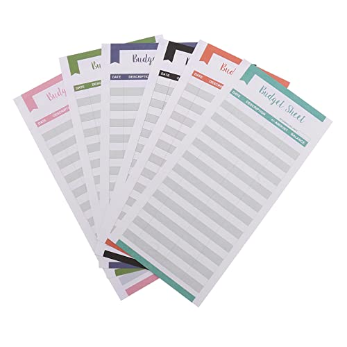Steowsey 60 StüCk Aufwand Tracker BläTter Budget Tracker Paper Passform Budget UmschläGe Banknoten Umschlag Budget FüR PersöNliches von Steowsey