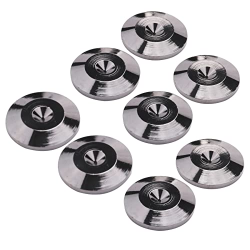 Steowsey 8 STÜCKE Metall StoßFest Fuß Spikes Pads StäNder Matten für Lautsprecher CD-Abspieler Platten Spieler VerstäRker Recorder FüßE Pad von Steowsey
