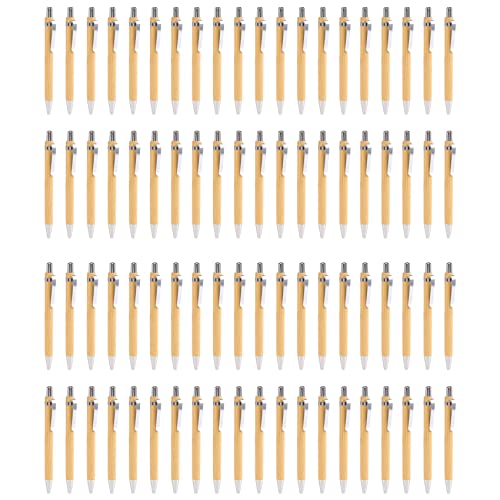 Steowsey 80 StüCk Kugelschreiber Stift Set Bambus und Schreiben GeräTe, 40 StüCk Schwarze Tinte & 40 StüCk Blaue Tinte Steowsey 80 StüCk Kugelschreiber Stift Set Bambus und Schreiben GeräTe, 40 StüCk Schwarze Tinte & 40 StüCk Blaue Tinte von Steowsey