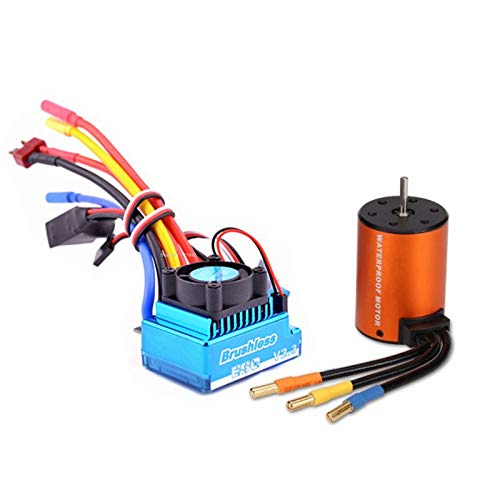 Steowsey BüRstenloses Upgrade Kit Motor ESC Set für 144001 A959-B A979-B RC Auto Teile von Steowsey