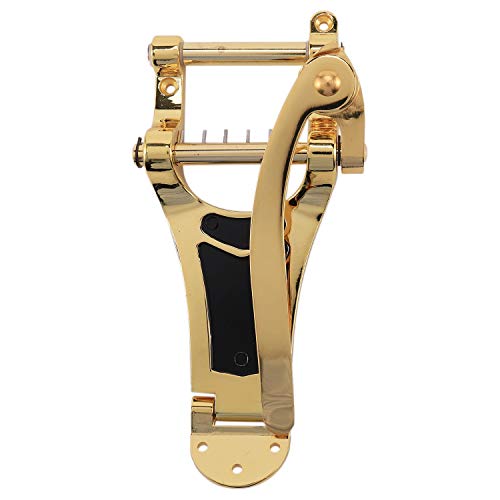 Steowsey E-Gitarre Tremolo Bridge Vibrato LP Gitarre Teile Ausgezeichnete Legierungen Tremolo Saitenhalter BrüCke Kurbel Bar Golden von Steowsey