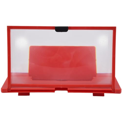 Steowsey Handy Bildschirm Lupe 12 3D HD Video VerstäRker StäNder Halterung mit Film Spiel Rot Faltbar Schreibtisch Halter Steowsey Handy Bildschirm Lupe 12 3D HD Video VerstäRker StäNder Halterung mit Film Spiel Rot Faltbar Schreibtisch Halter von Steowsey